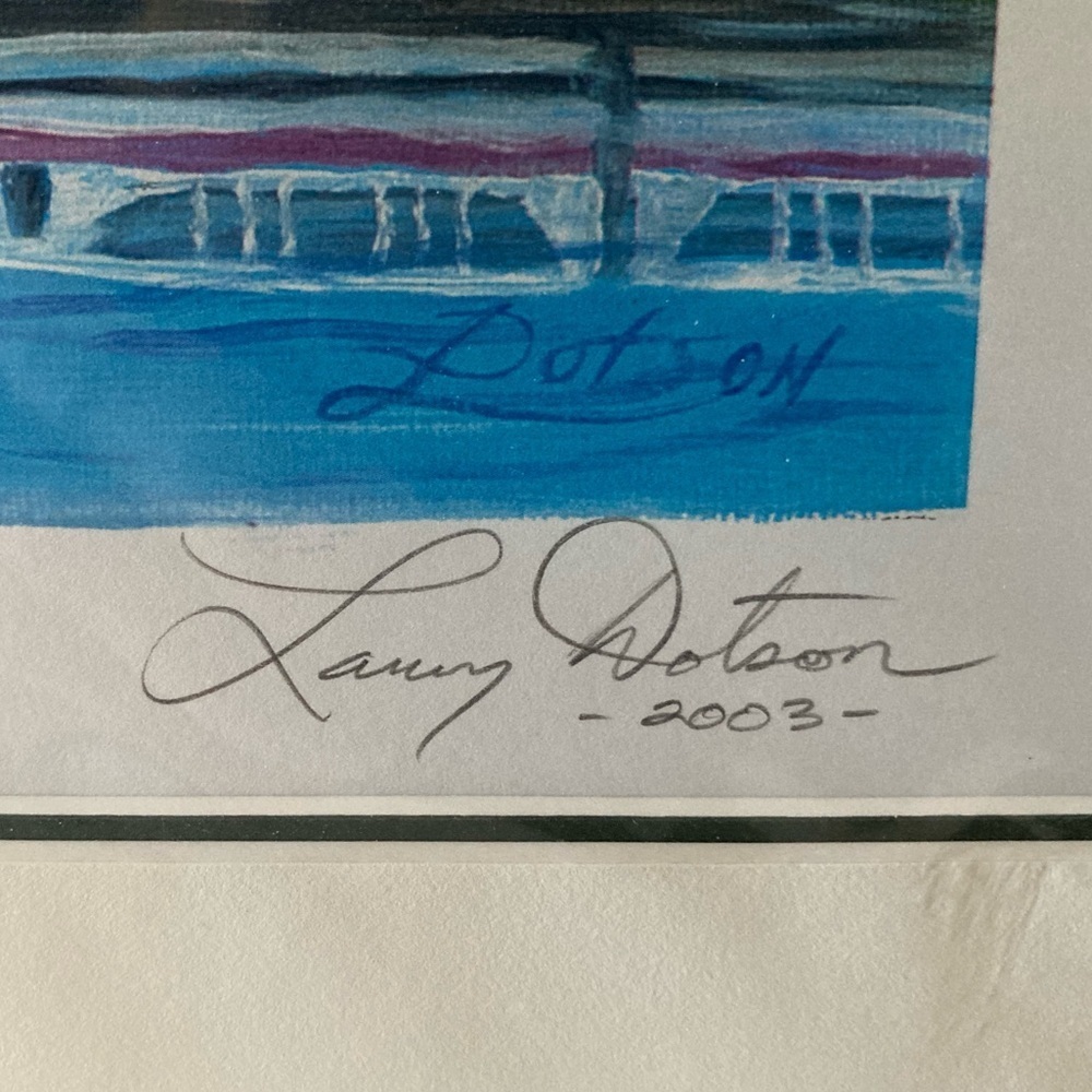 Rare 2003 signed Disney Park Epcot Spaceship Earth by Larry Dotson print - Picture 6 of 6